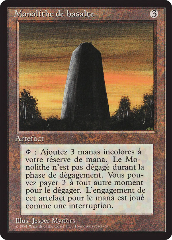 Basalt Monolith (FBB-) - Foreign Black Border