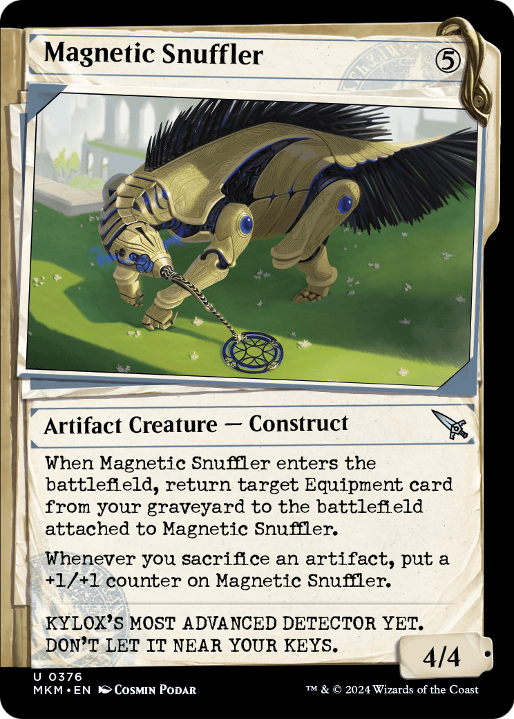 Magnetic Snuffler (Showcase) (MKM-376) - Murders at Karlov Manor: (Showcase) Foil