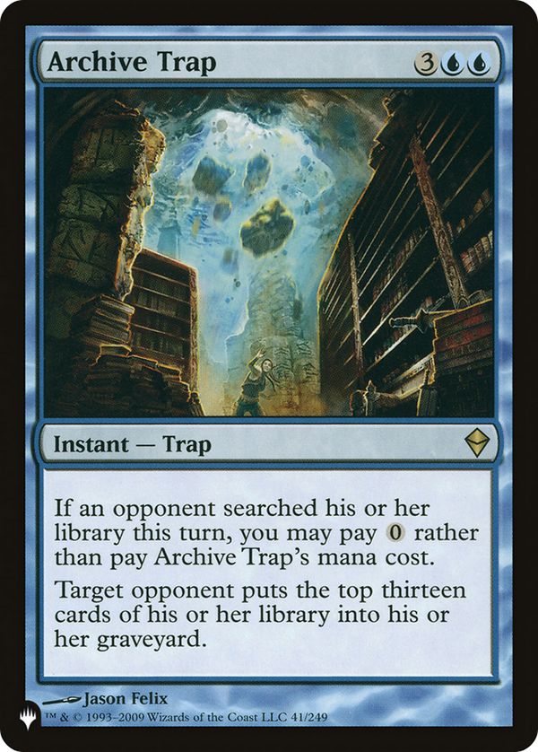 Archive Trap (LIST-41/249) - The List