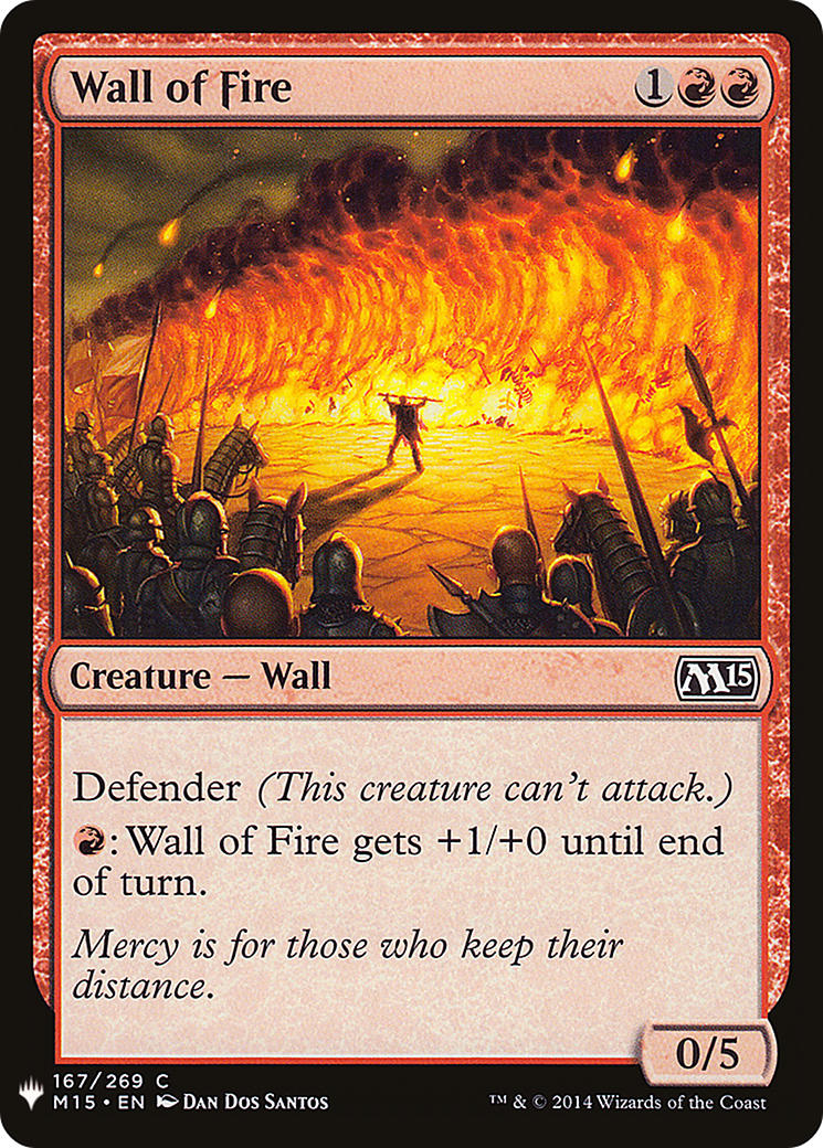Wall of Fire (LIST-167) - The List