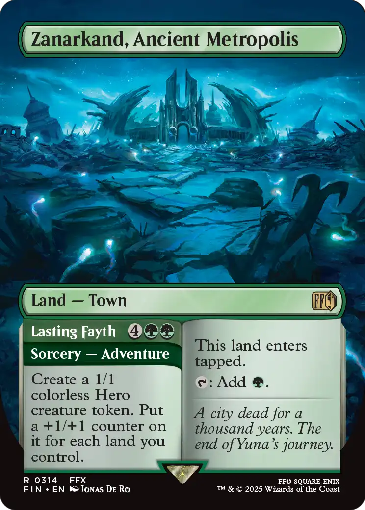 Zanarkand, Ancient Metropolis (Borderless) (FIN-314) - FINAL FANTASY Foil