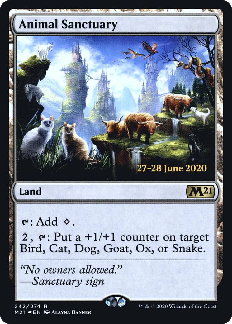 Animal Sanctuary (PRE-242S) - Core Set 2021 Promos Foil