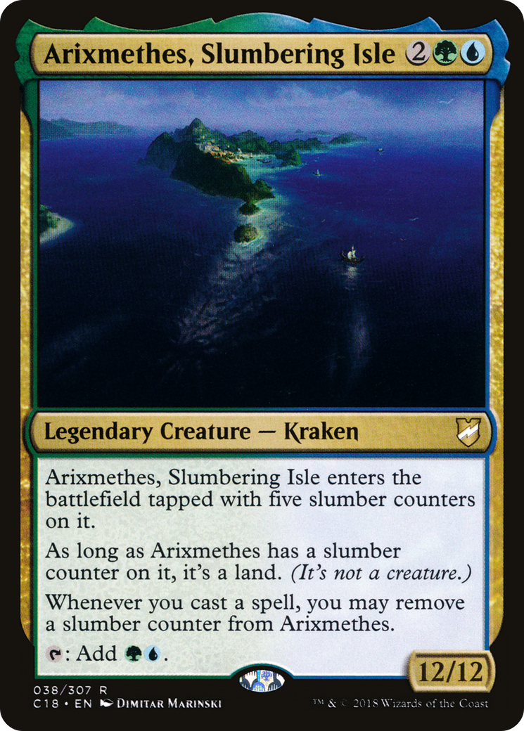 Arixmethes, Slumbering Isle (C18-038) - Commander 2018