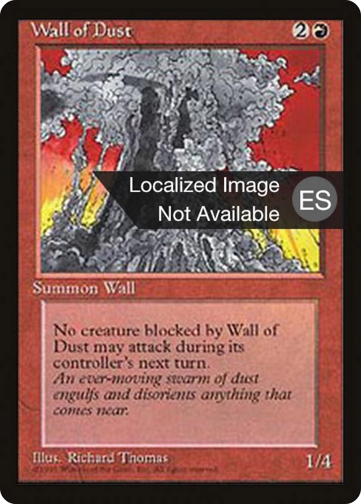 Wall of Dust (4BB-) - Fourth Edition Foreign Black Border