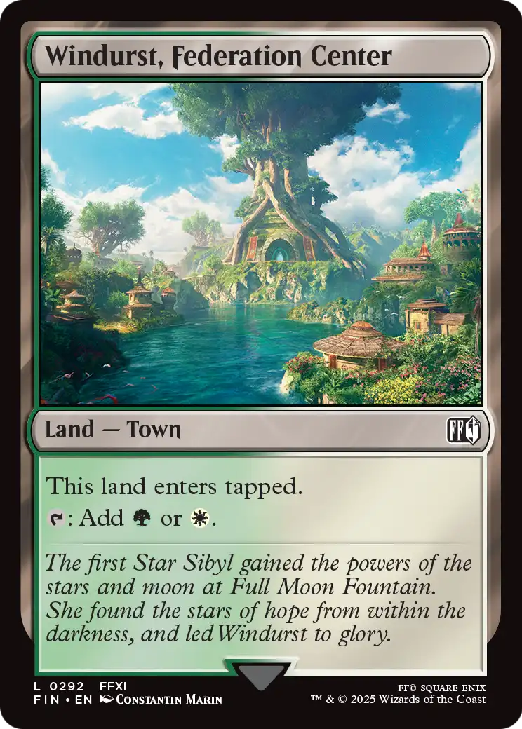 Windurst, Federation Center (FIN-292) - FINAL FANTASY Foil