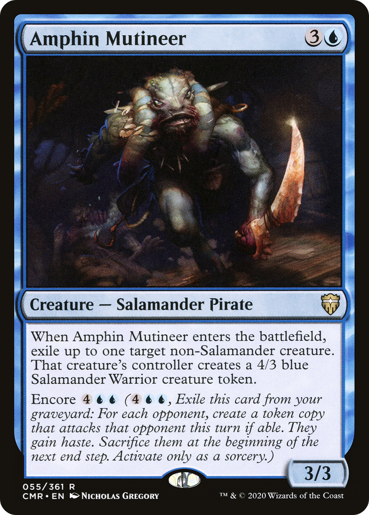 Amphin Mutineer (CMR-055) - Commander Legends
