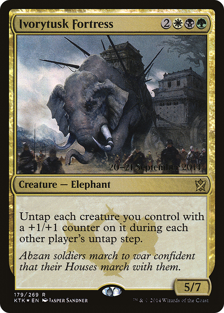 Ivorytusk Fortress (PRE-179) - Khans of Tarkir Promos Foil
