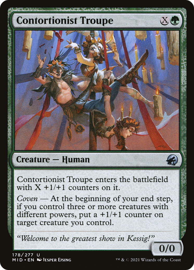 Contortionist Troupe (MID-178) - Innistrad: Midnight Hunt Foil