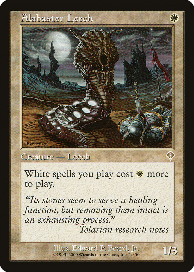 Alabaster Leech (INV-001) - Invasion Foil