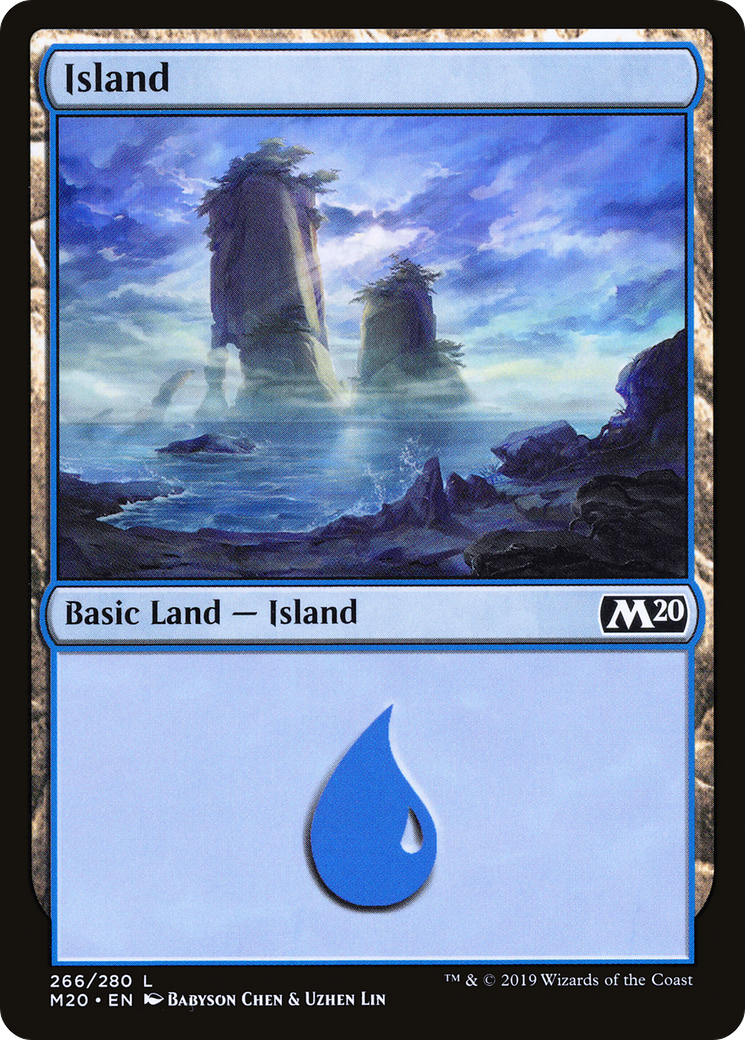 Island (266) (M20-266) - Core Set 2020 Foil