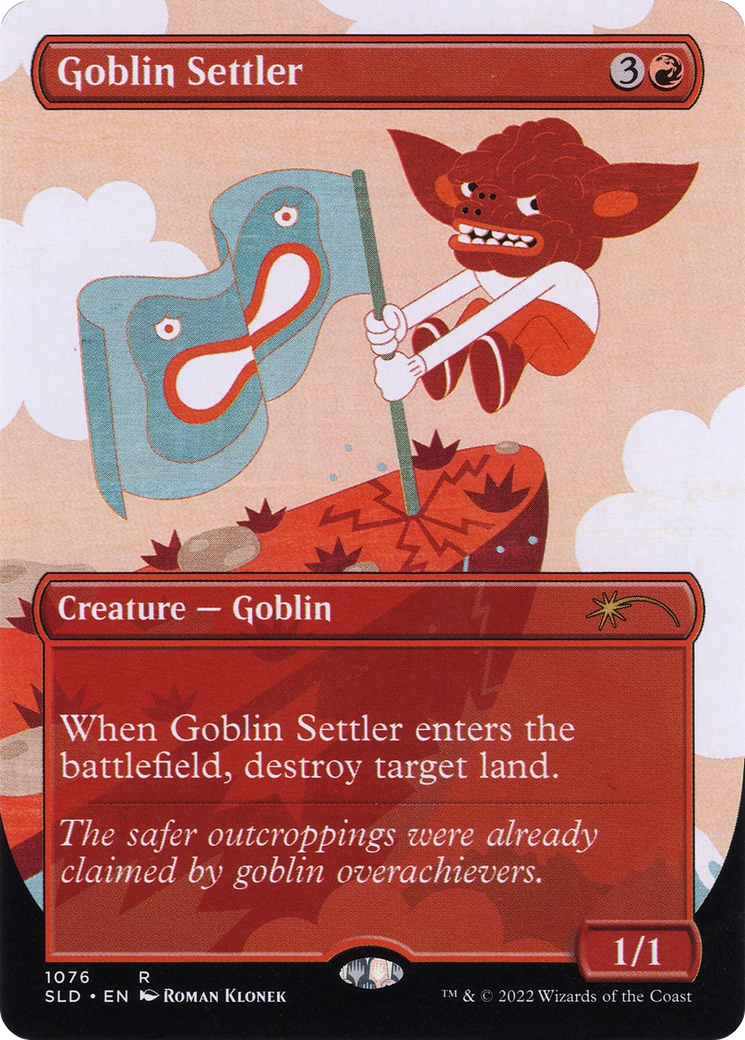 Goblin Settler (SLD-1076) - Secret Lair Drop (Borderless) Foil