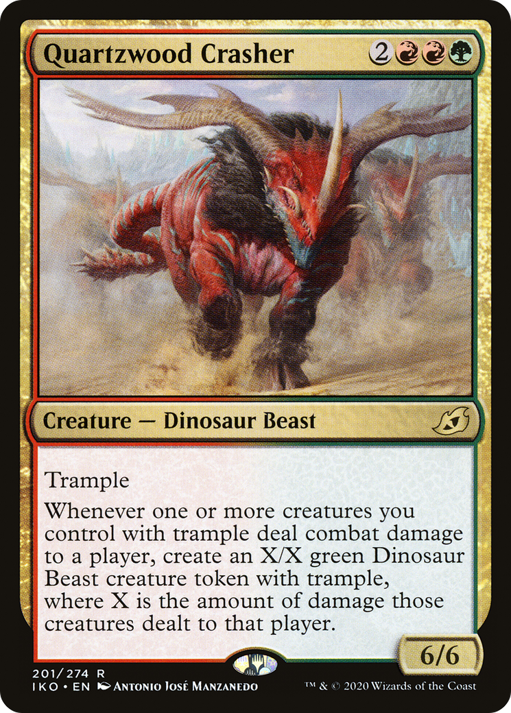 Quartzwood Crasher (IKO-201) - Ikoria: Lair of Behemoths Foil