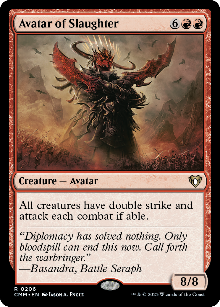 Avatar of Slaughter (CMM-206) - Commander Masters