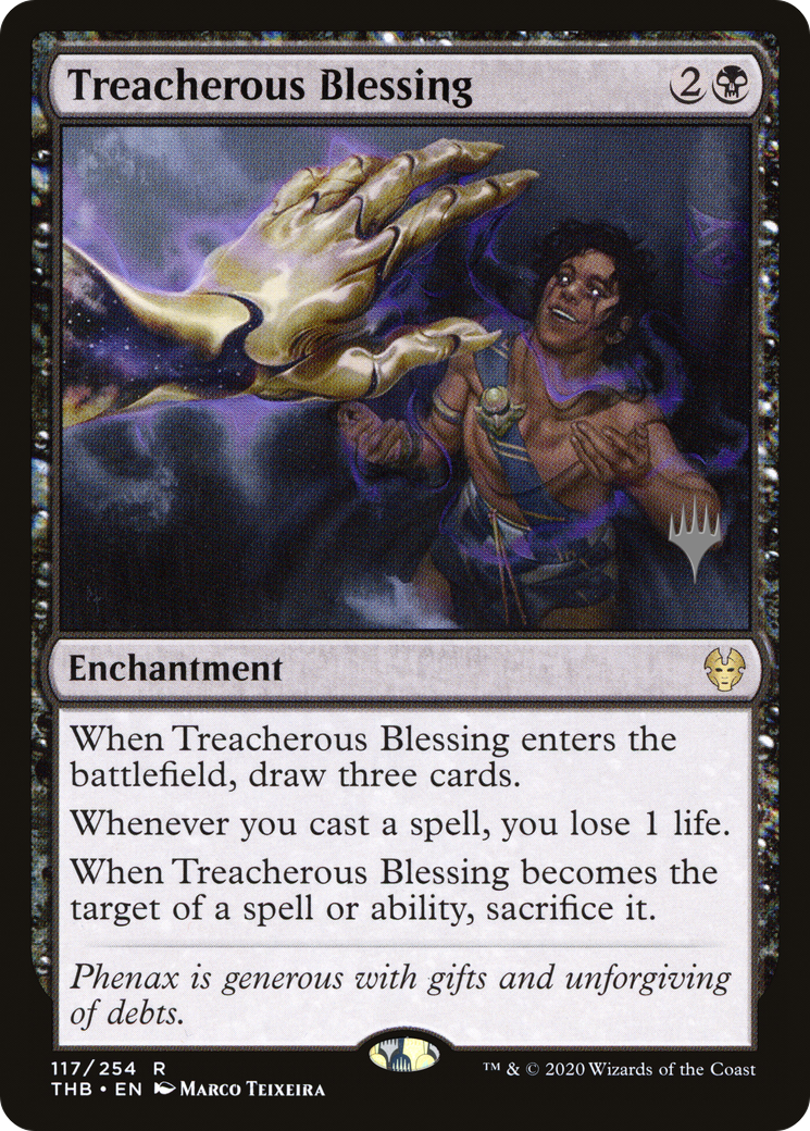 Treacherous Blessing (PPTHB-117) - Theros Beyond Death Promos Foil