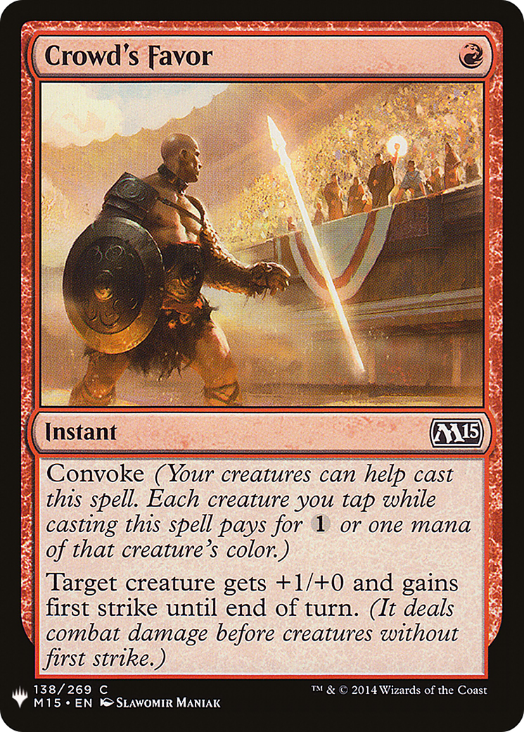 Crowd's Favor (LIST-138) - The List