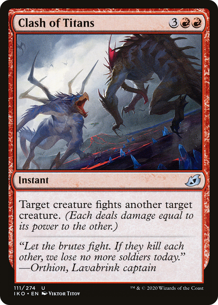 Clash of Titans (IKO-111) - Ikoria: Lair of Behemoths Foil