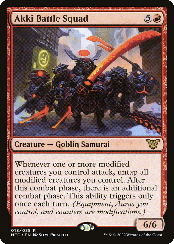Akki Battle Squad (NEC-018) - Neon Dynasty Commander