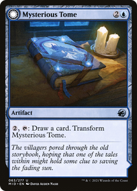 Mysterious Tome (MID-063) - Innistrad: Midnight Hunt: (Double Faced Transform)