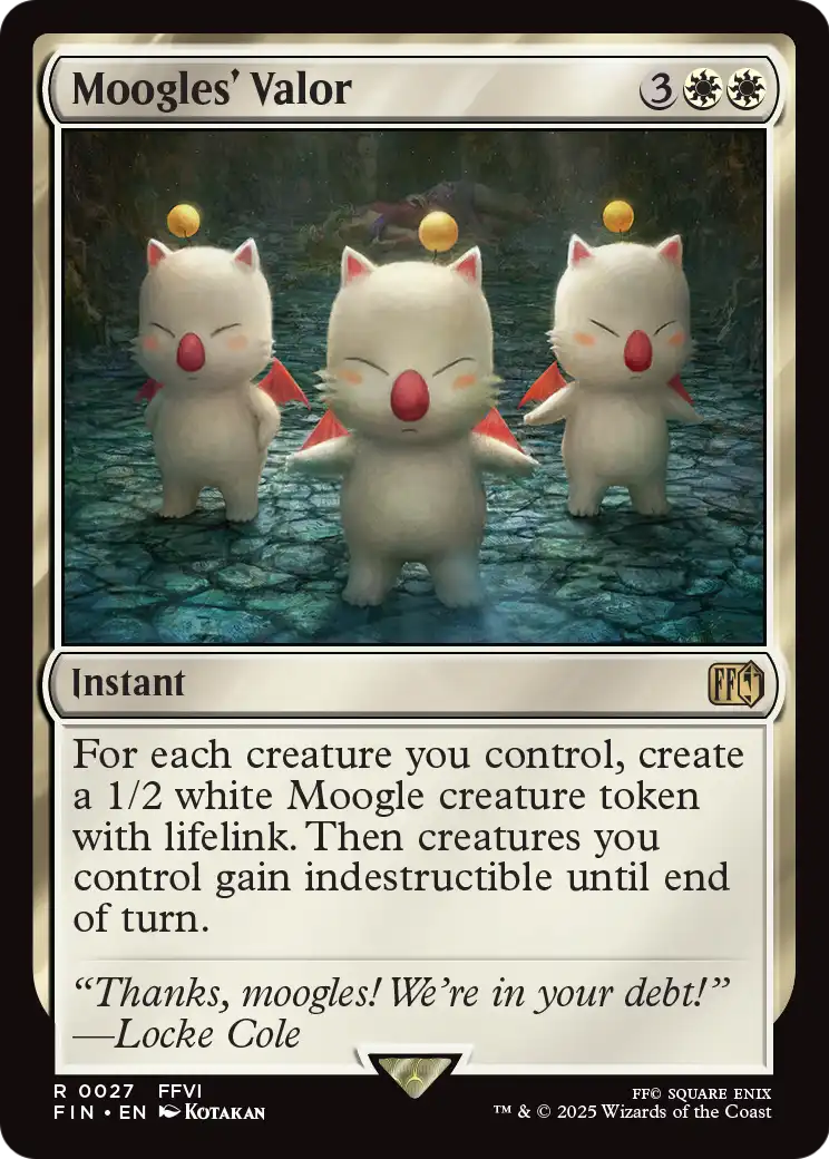 Moogles' Valor (FIN-027) - FINAL FANTASY