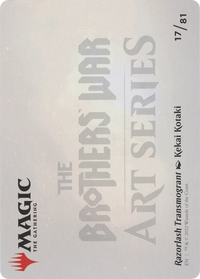 Razorlash Transmogrant // Razorlash Transmogrant (ABRO-017) - The Brothers' War Art Series (Borderless)