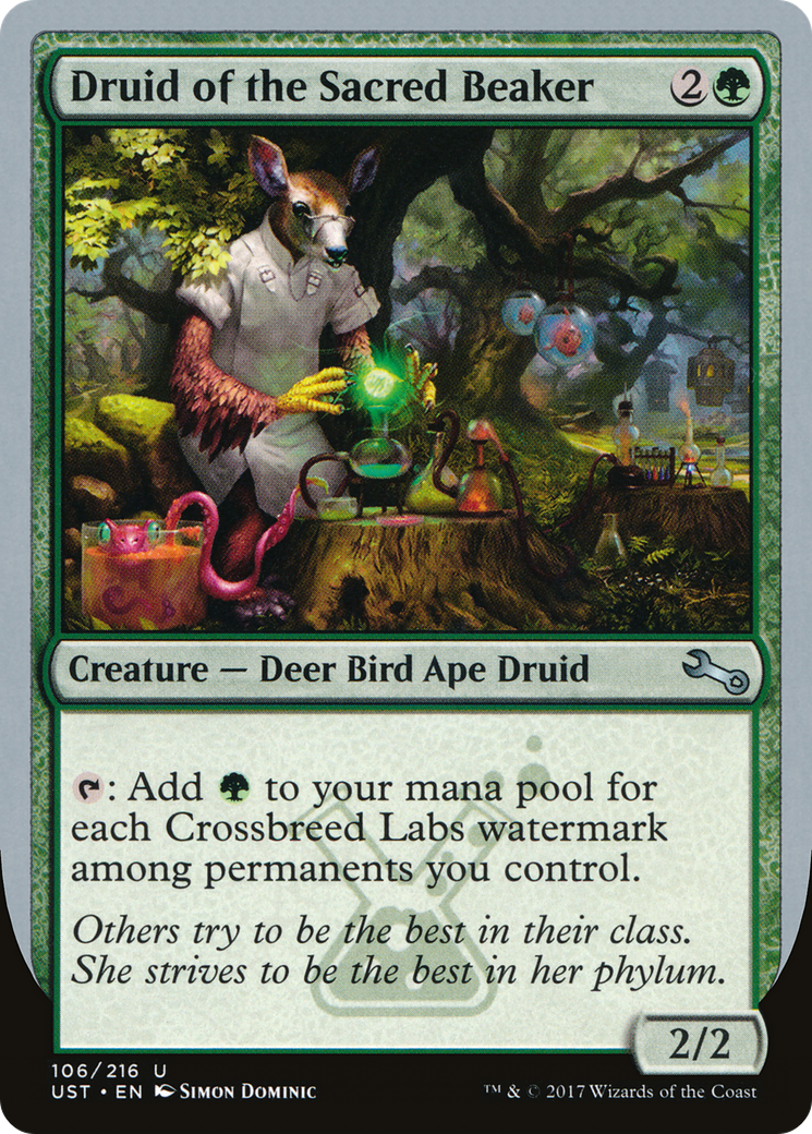 Druid of the Sacred Beaker (UST-106) - Unstable Foil