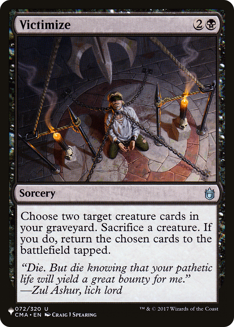 Victimize (LIST-072/320) - The List