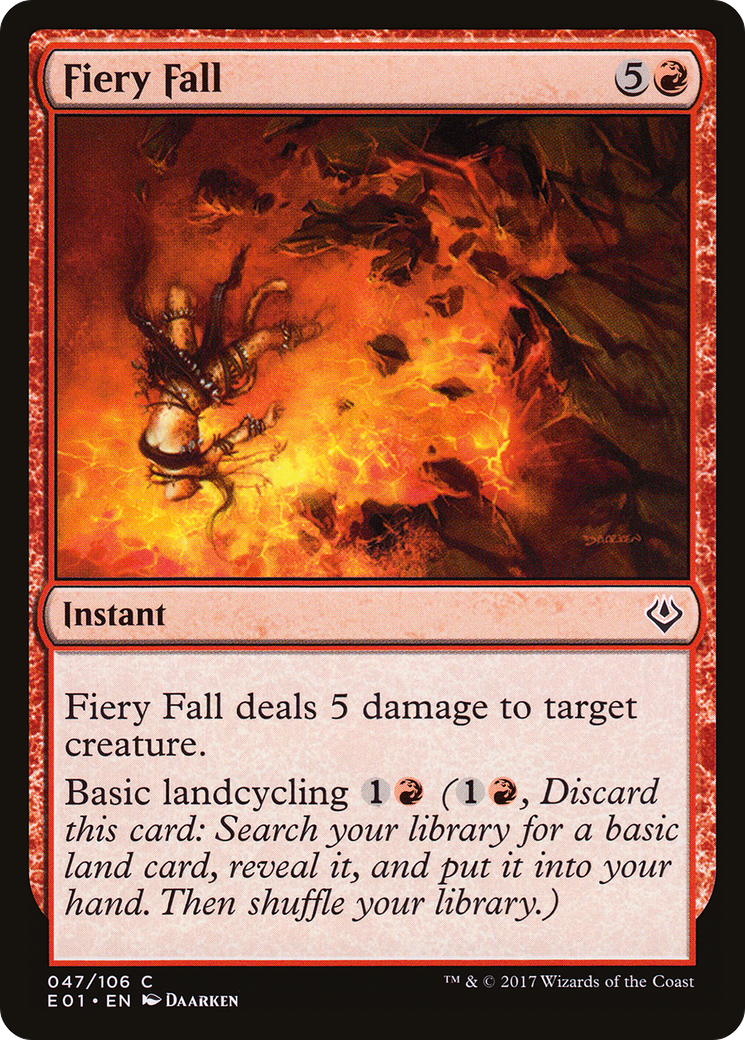 Fiery Fall (AC2-047) - Archenemy: Nicol Bolas