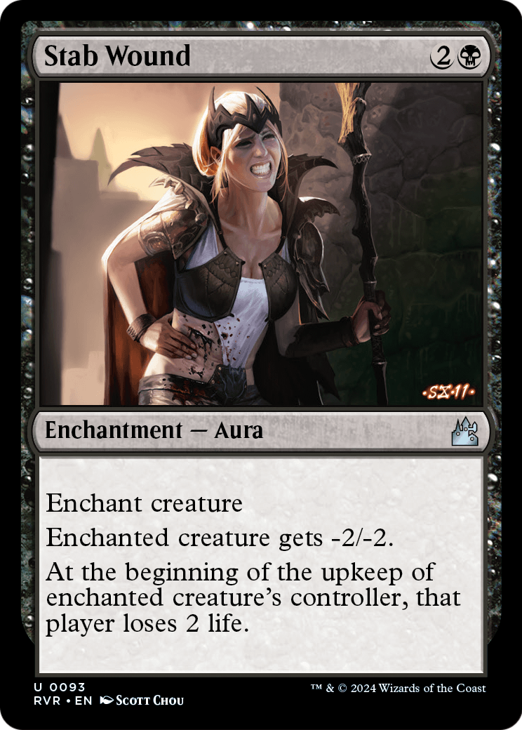 Stab Wound (RVR-093) - Ravnica Remastered Foil
