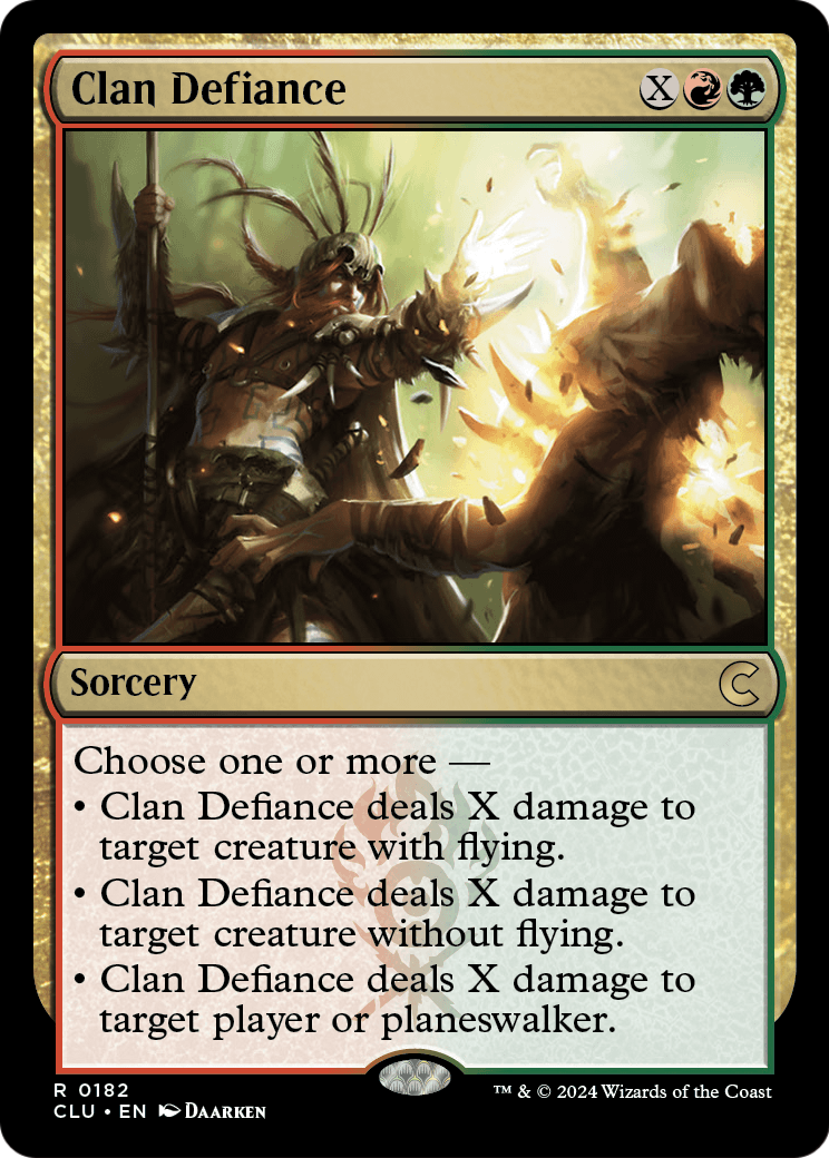 Clan Defiance (CLU-182) - Ravnica: Clue Edition