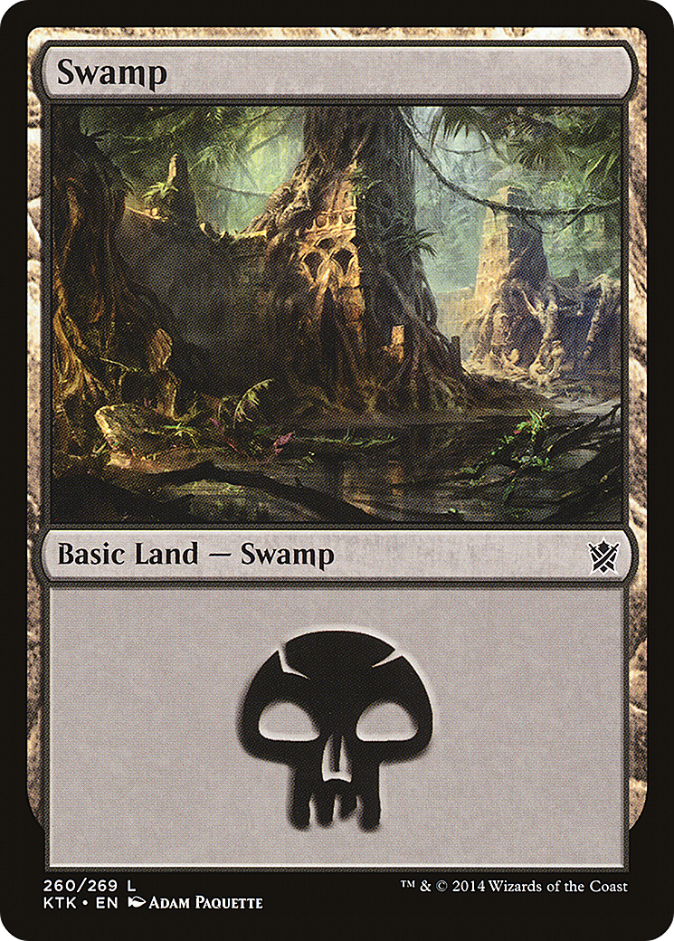 Swamp (260) (KTK-260) - Khans of Tarkir Foil