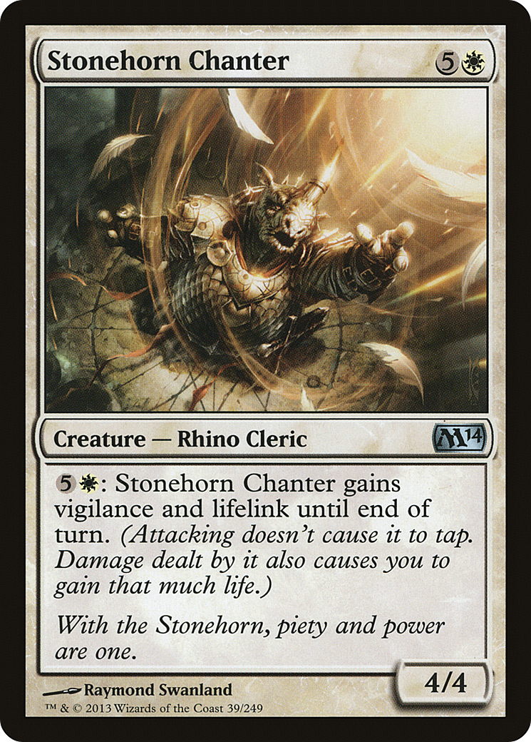 Stonehorn Chanter (M14-039) - Magic 2014 Foil