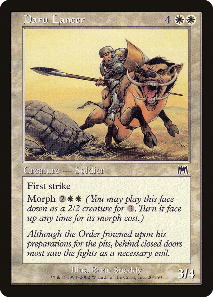 Daru Lancer (ONS-020) - Onslaught Foil