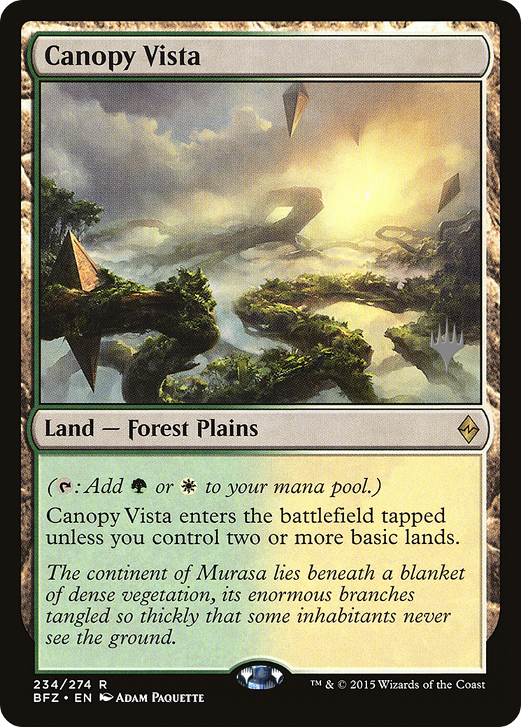 Canopy Vista (PPKHM-) - Battle for Zendikar Promos Foil