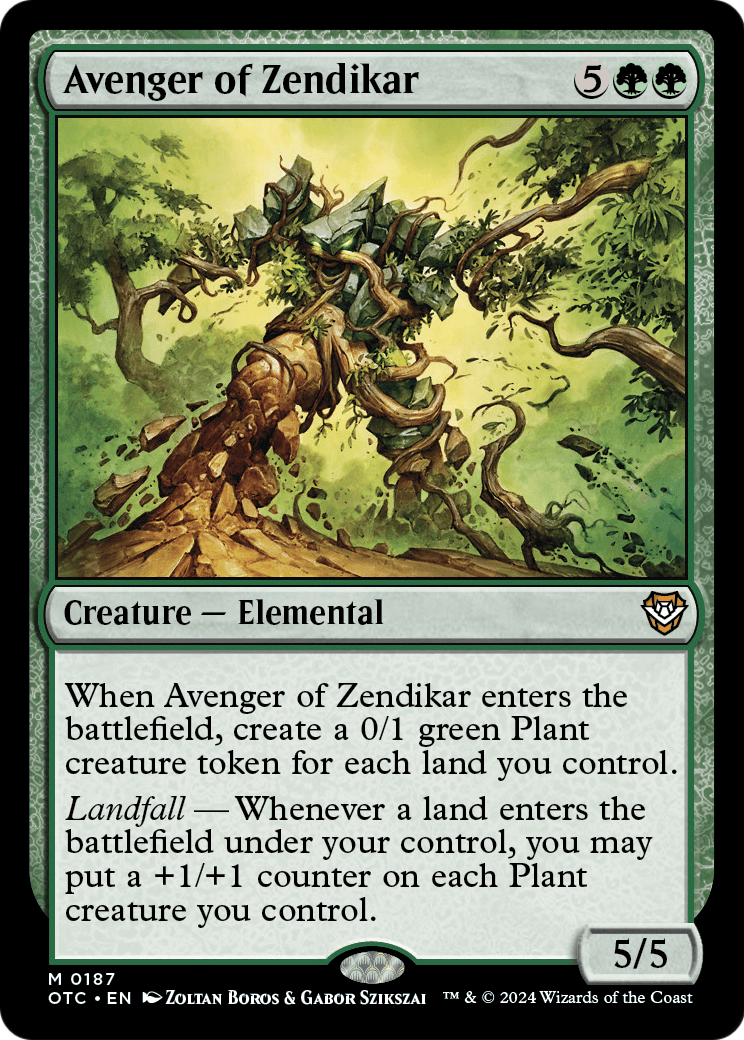 Avenger of Zendikar (OTC-187) - Outlaws of Thunder Junction Commander
