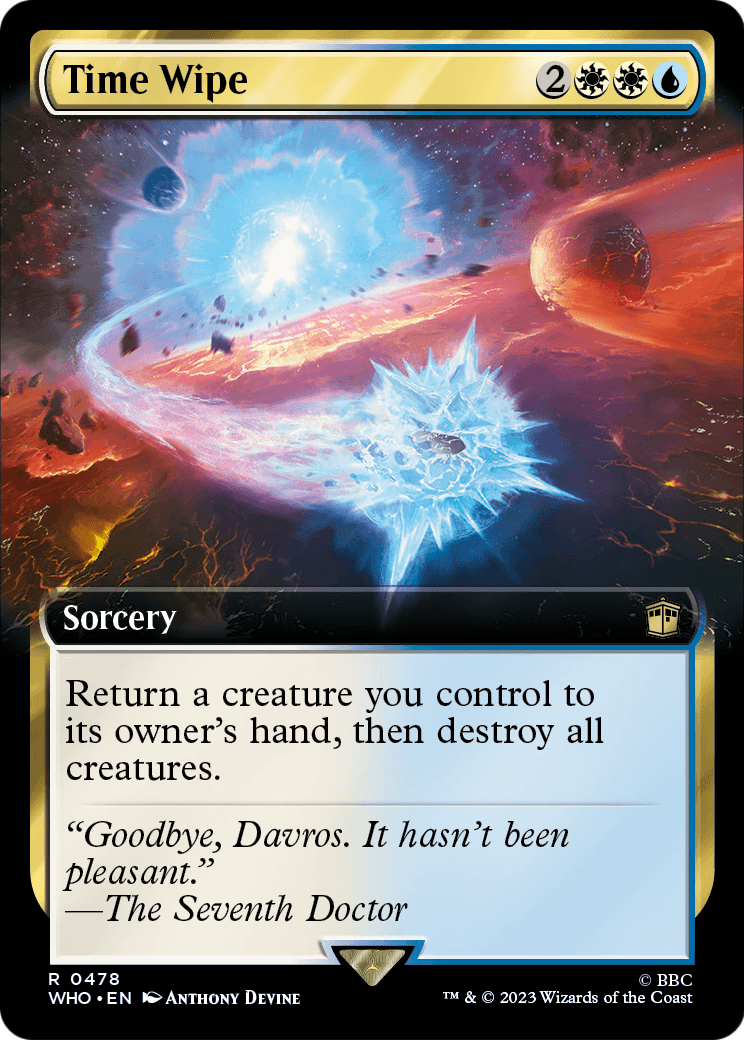 Time Wipe (Extended Art) (WHO-478) - Doctor Who: (Extended Art)