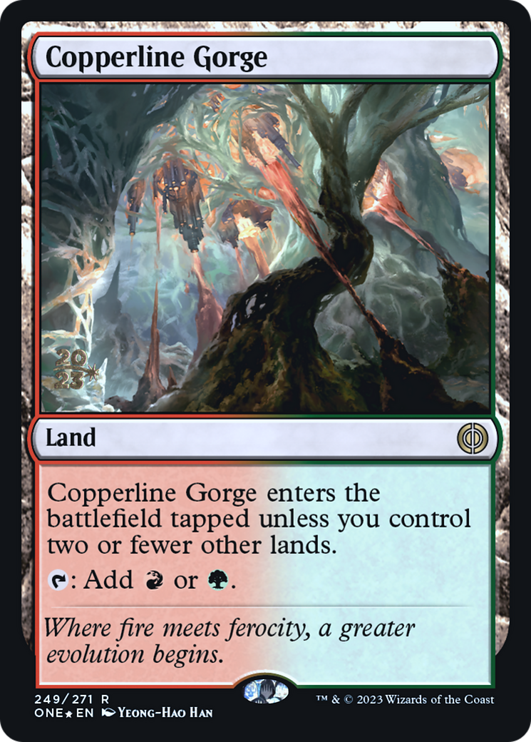 Copperline Gorge (PRE-249) - Phyrexia: All Will Be One Promos Foil