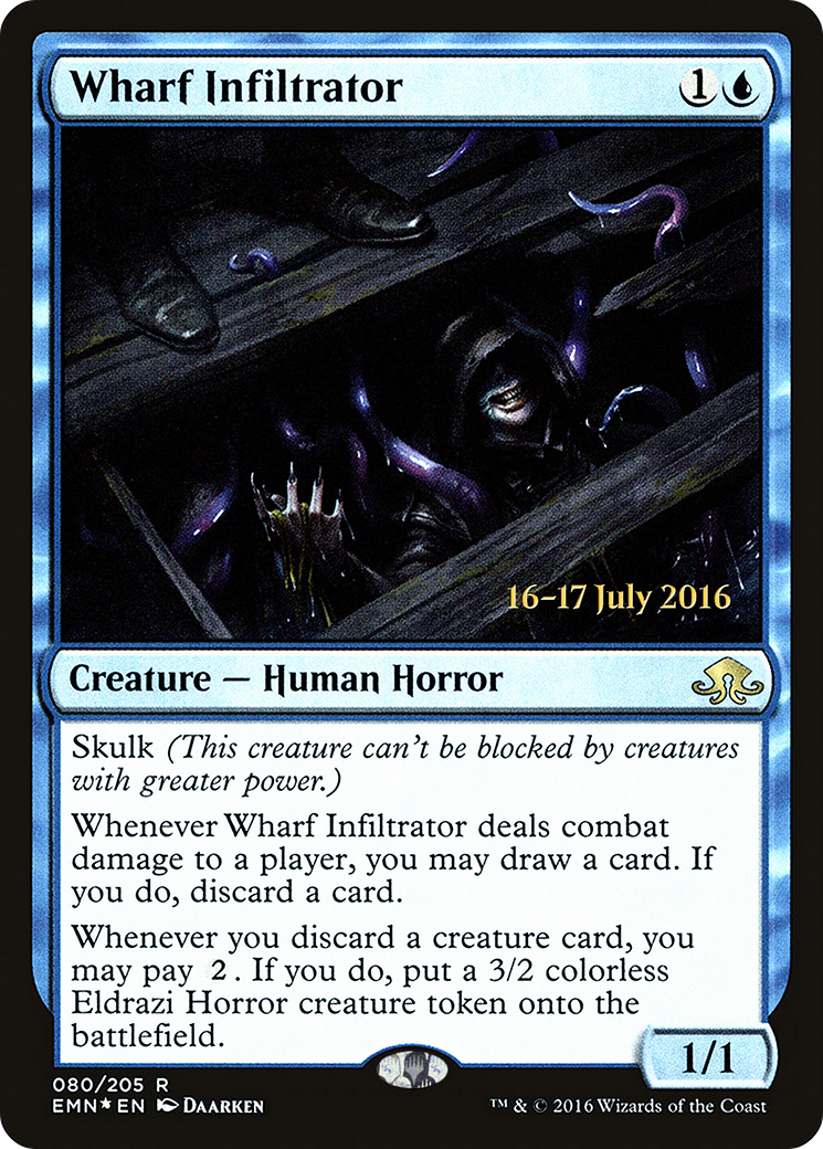 Wharf Infiltrator (PRE-080) - Eldritch Moon Promos Foil