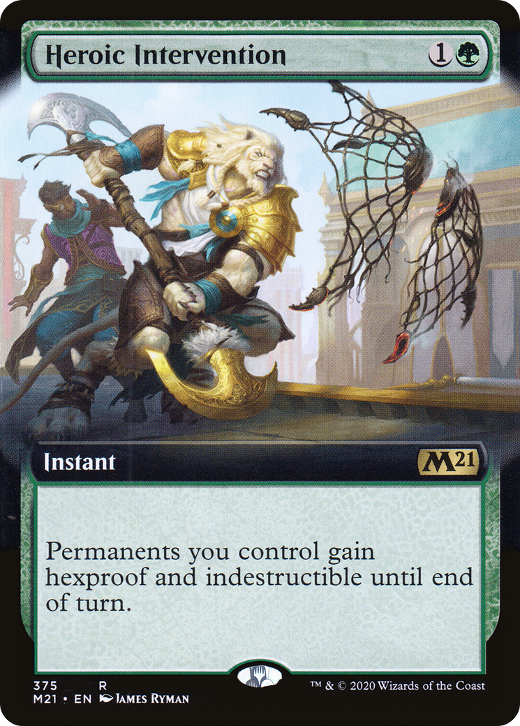 Heroic Intervention (Extended Art) (M21-375) - Core Set 2021: (Extended Art)