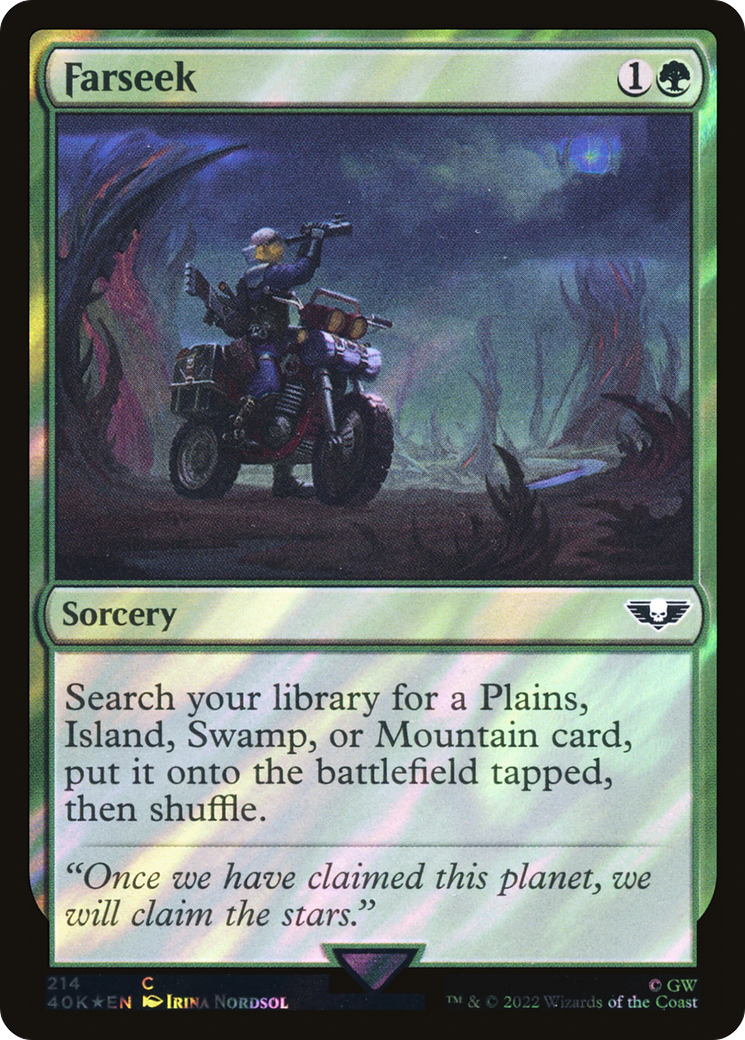 Farseek (Surge Foil) (40K-214) - Warhammer 40,000 Commander Foil