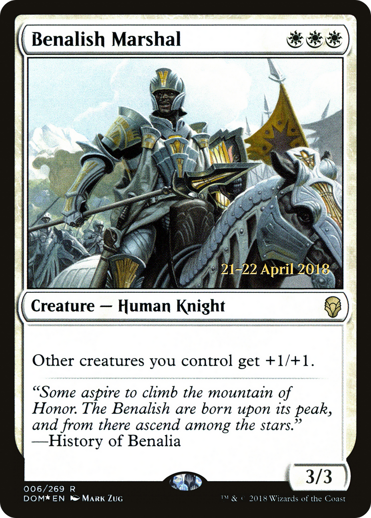 Benalish Marshal (PRE-006) - Dominaria Promos Foil