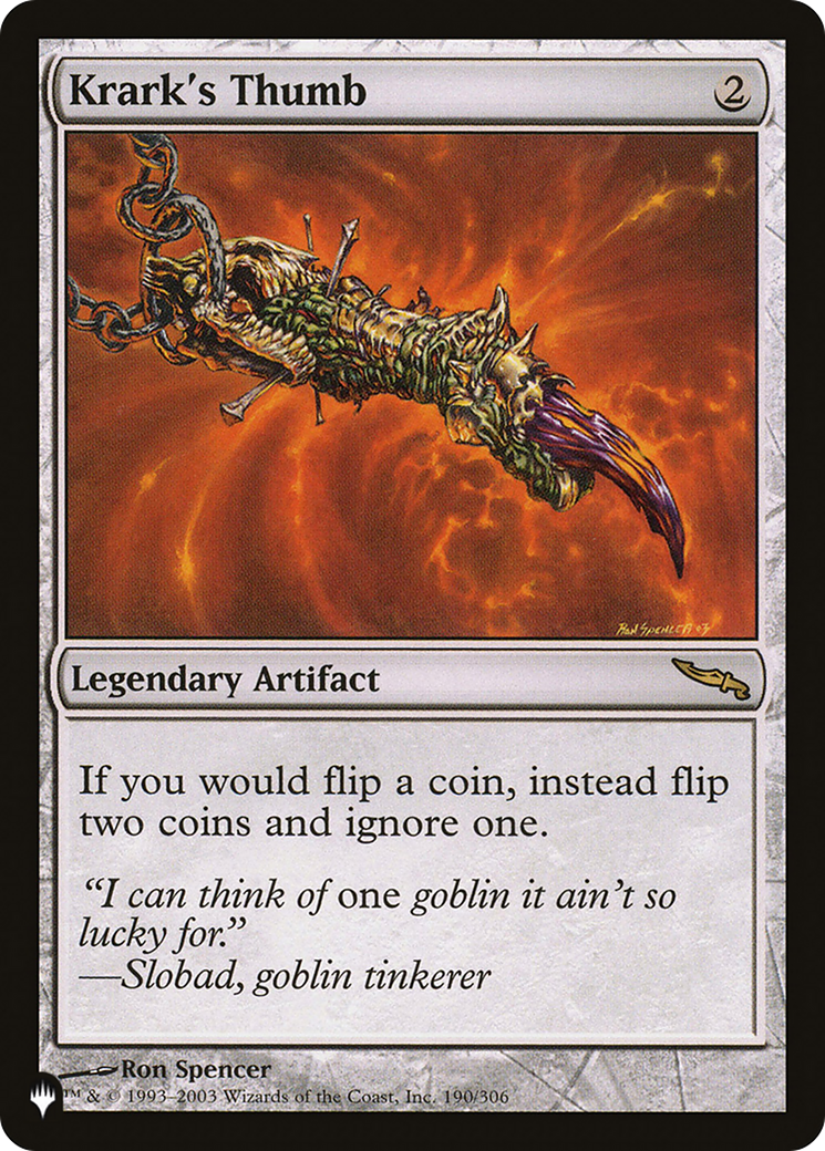 Krark's Thumb (LIST-190/306) - The List