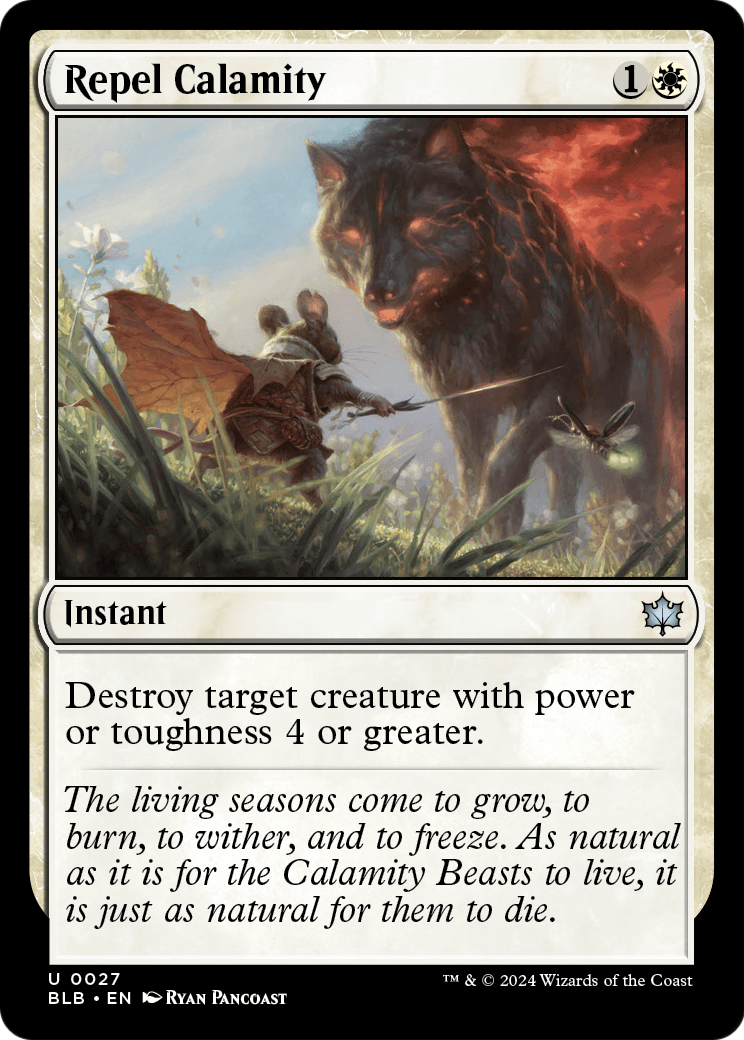 Repel Calamity (BLB-027) - Bloomburrow Foil