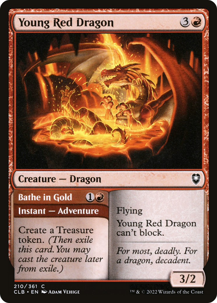 Young Red Dragon (CLB-210) - Commander Legends: Battle for Baldur's Gate