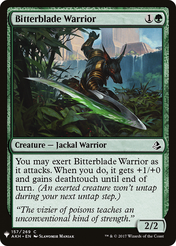 Bitterblade Warrior (LIST-157) - The List