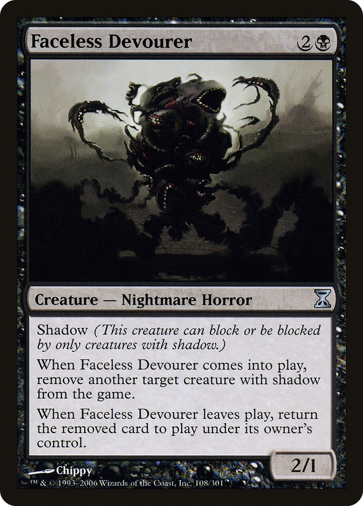 Faceless Devourer (TSP-108) - Time Spiral Foil