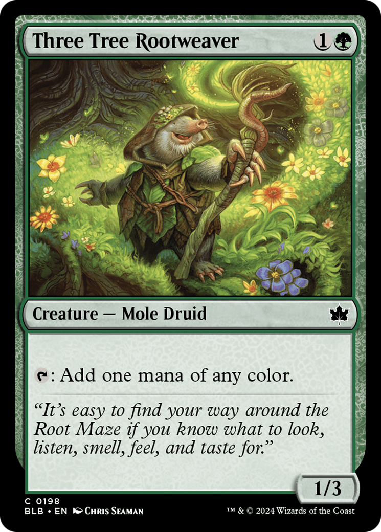 Three Tree Rootweaver (BLB-198) - Bloomburrow