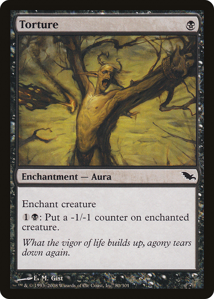 Torture (SHM-080) - Shadowmoor Foil