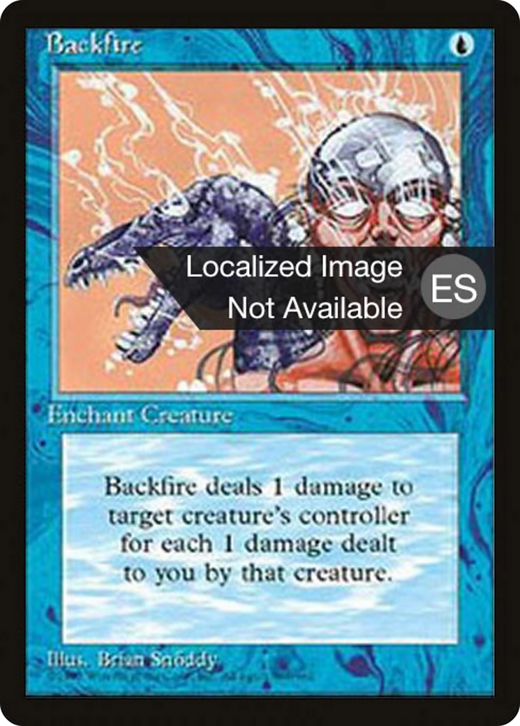 Backfire (4BB-) - Fourth Edition Foreign Black Border