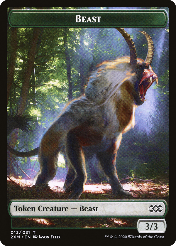 Beast (T2XM-013) - Double Masters Tokens Foil