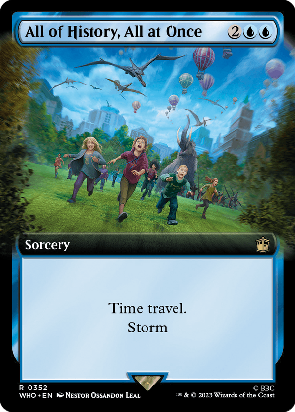 All of History, All at Once (Extended Art) (WHO-352) - Doctor Who: (Extended Art) Foil